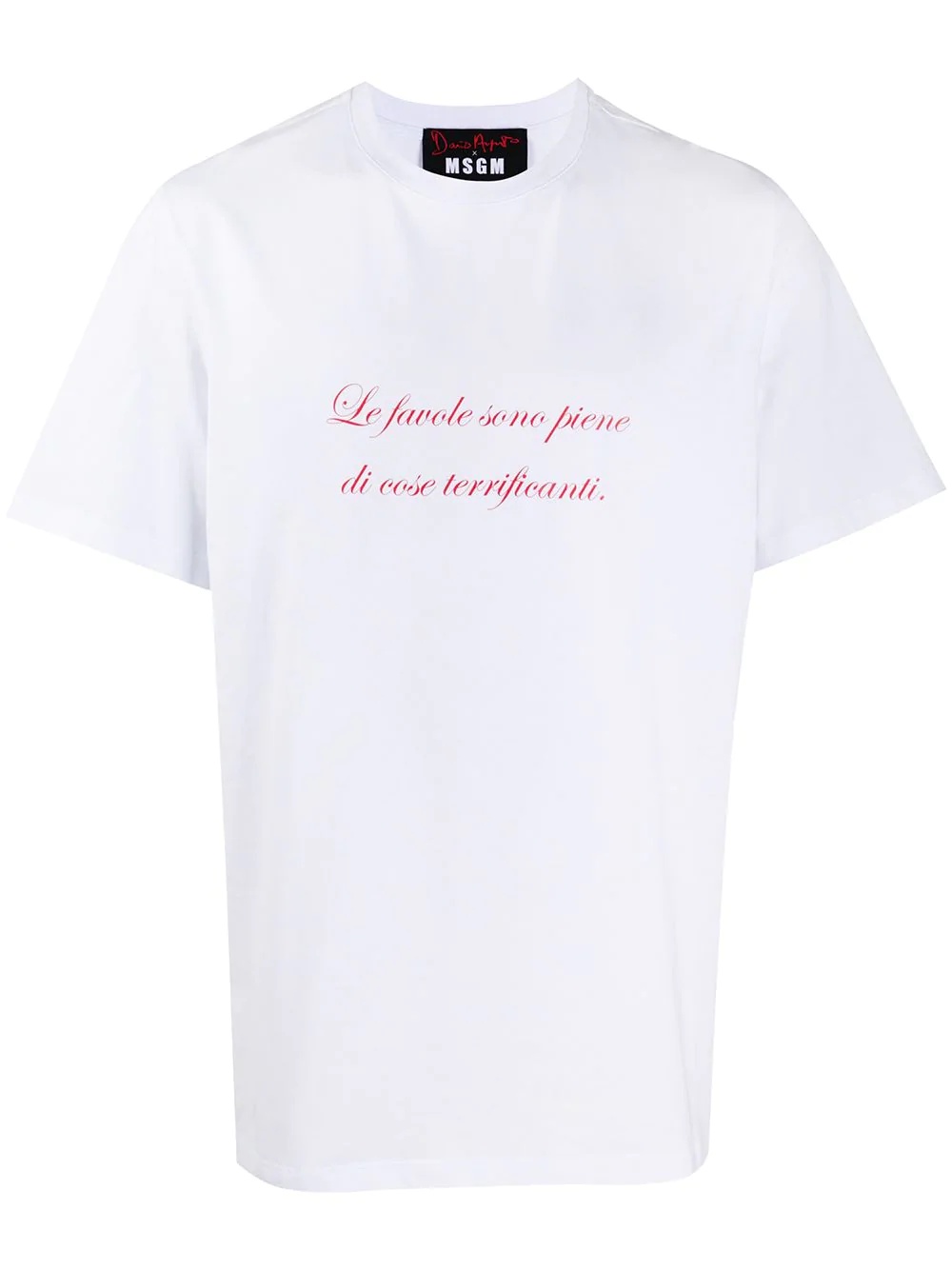 slogan print cotton T-shirt - 1