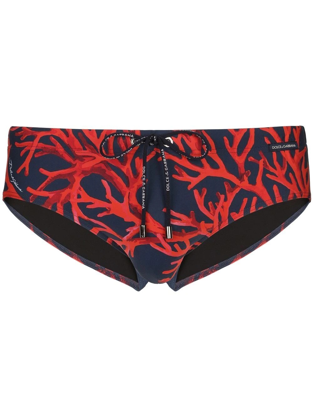 cora-print swim trunks - 1