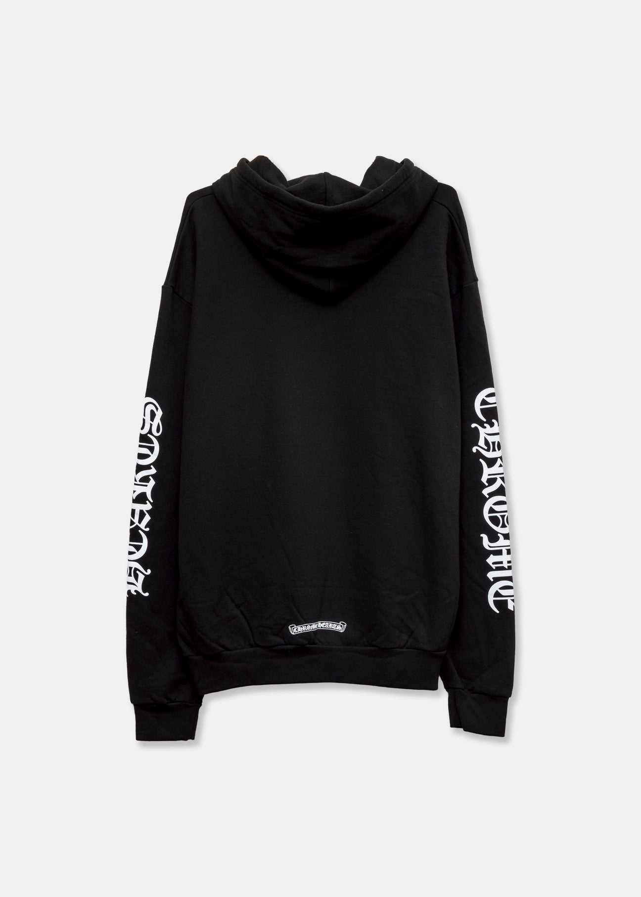 Chrome Hearts CH Black White Classic Arm Script Zip Up Hoodie - 2