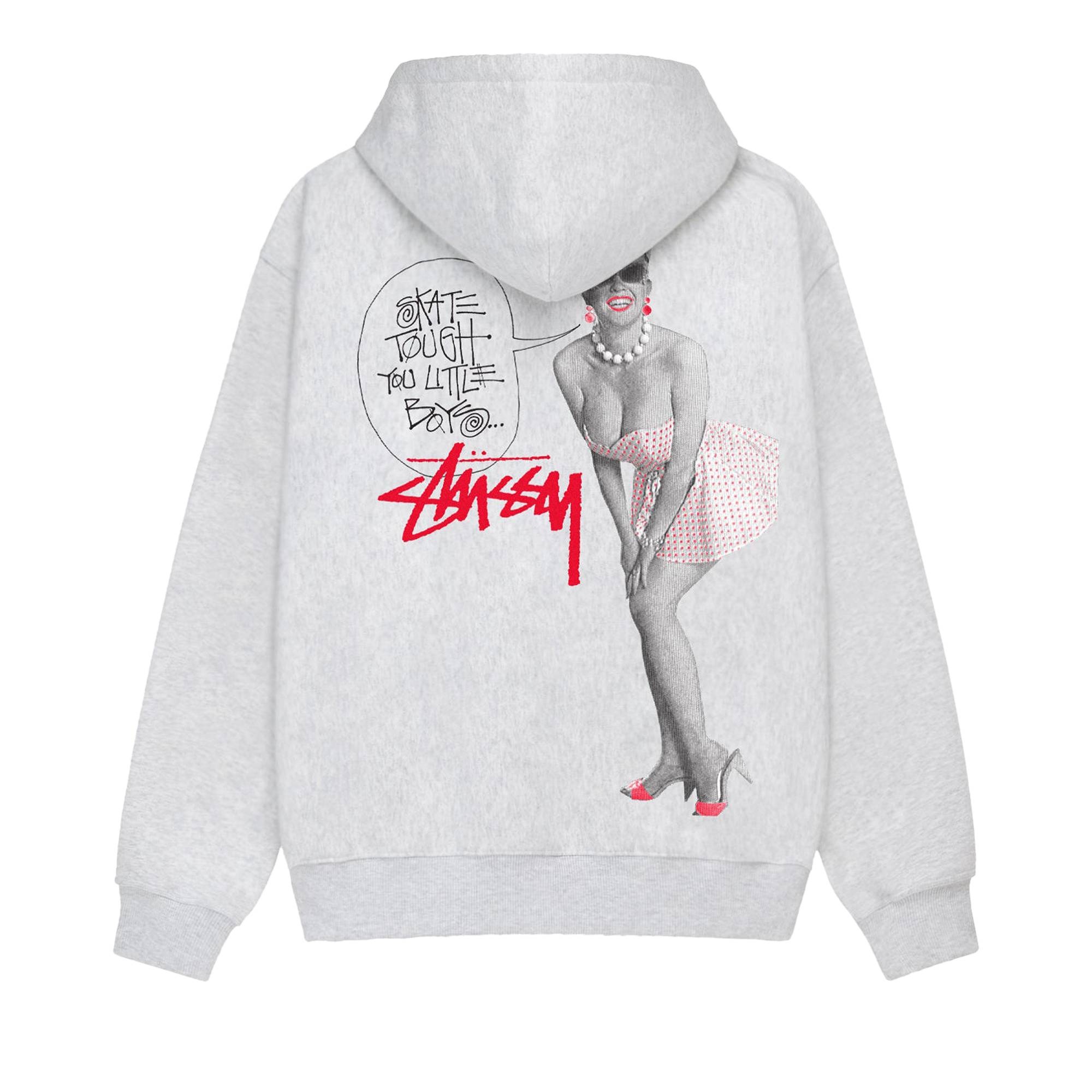 Stussy Skate Tough Hoodie 'Ash Heather' - 2