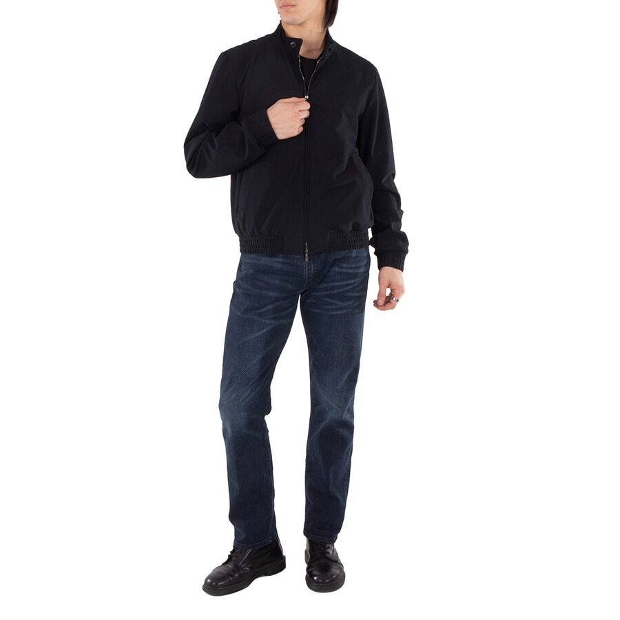 Emporio Armani Micro Pattern Guru Collar Blouson - 4