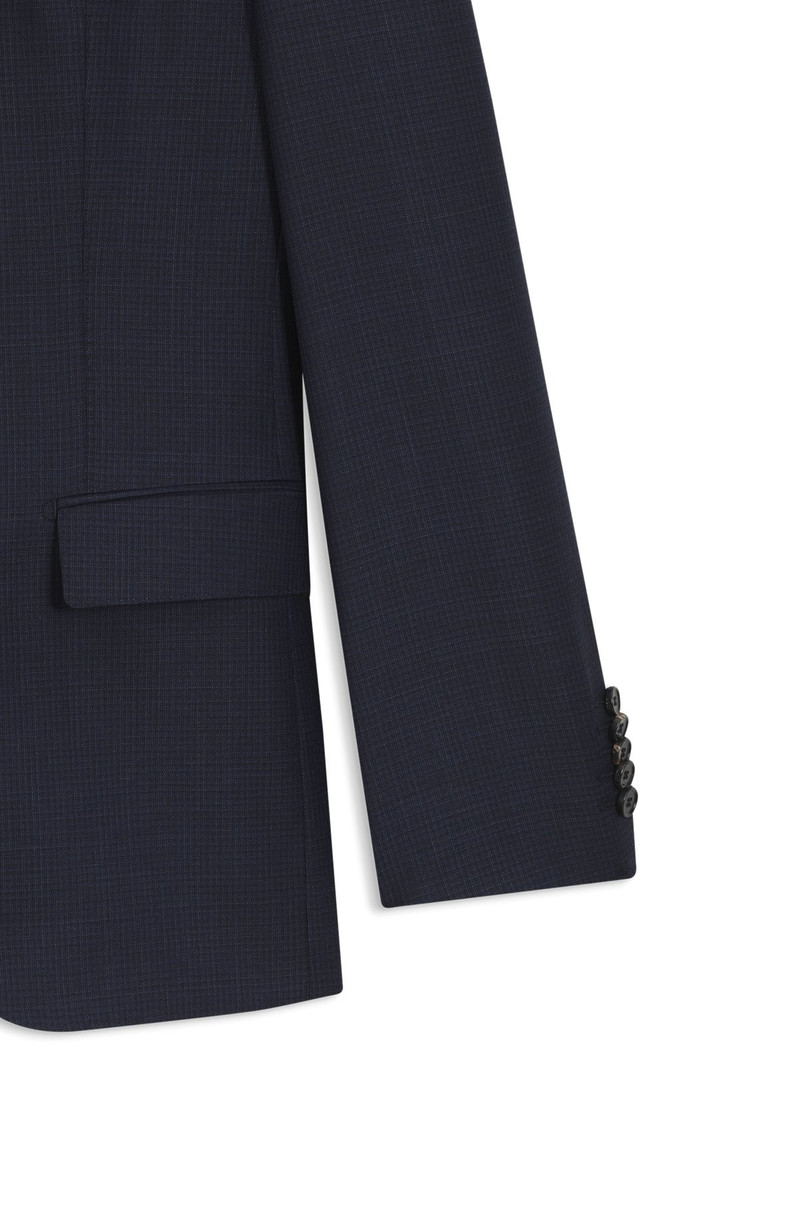 TWO-PIECE SLIM-FIT SUIT IN PATTERNED VIRGIN WOOL 9