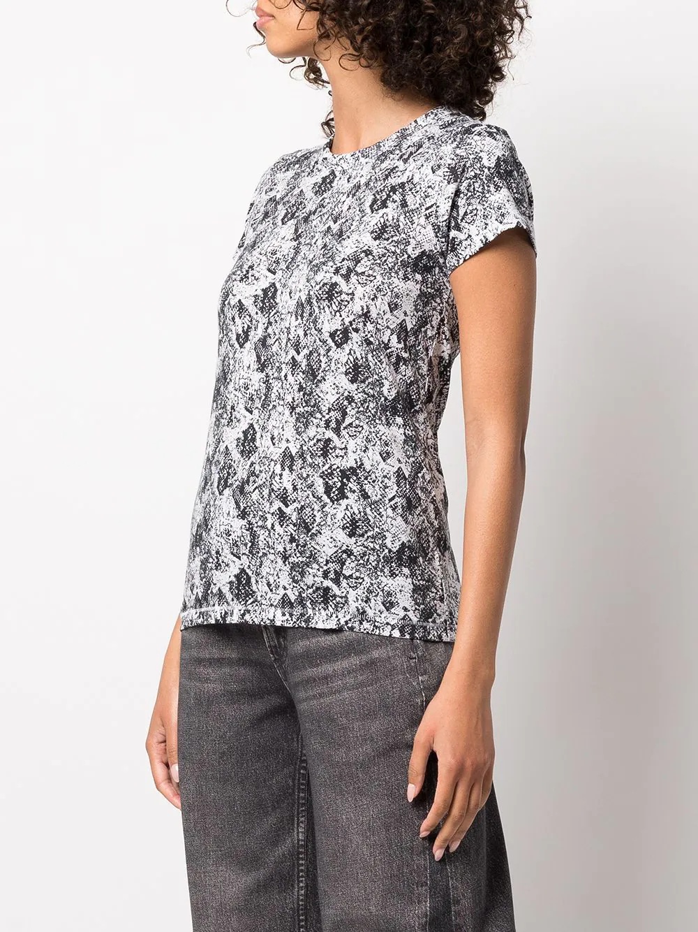 all-over snakeskin T-shirt - 3