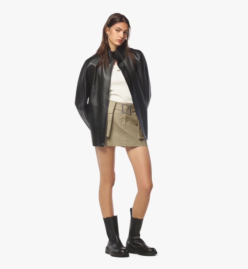 MCM Black Label Blouson Leather Jacket outlook