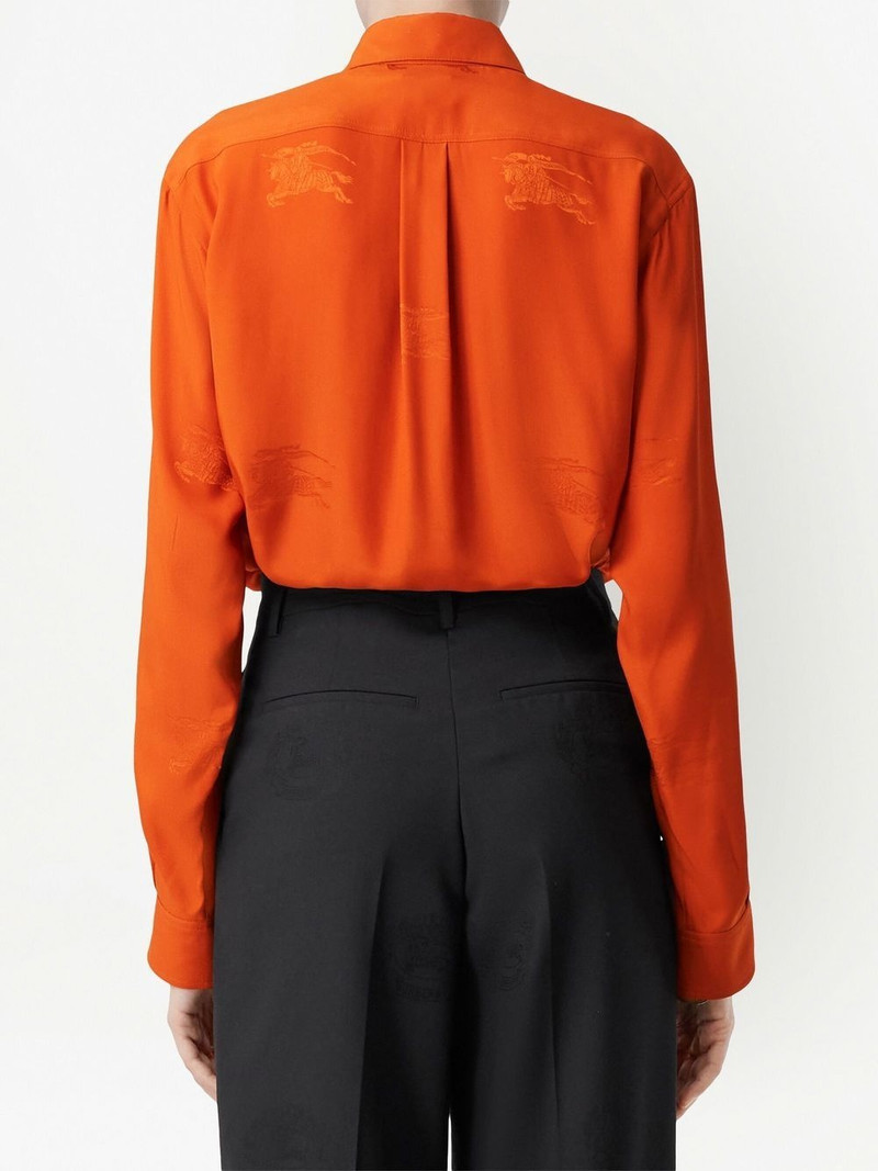 logo-embroidered long-sleeve shirt 4