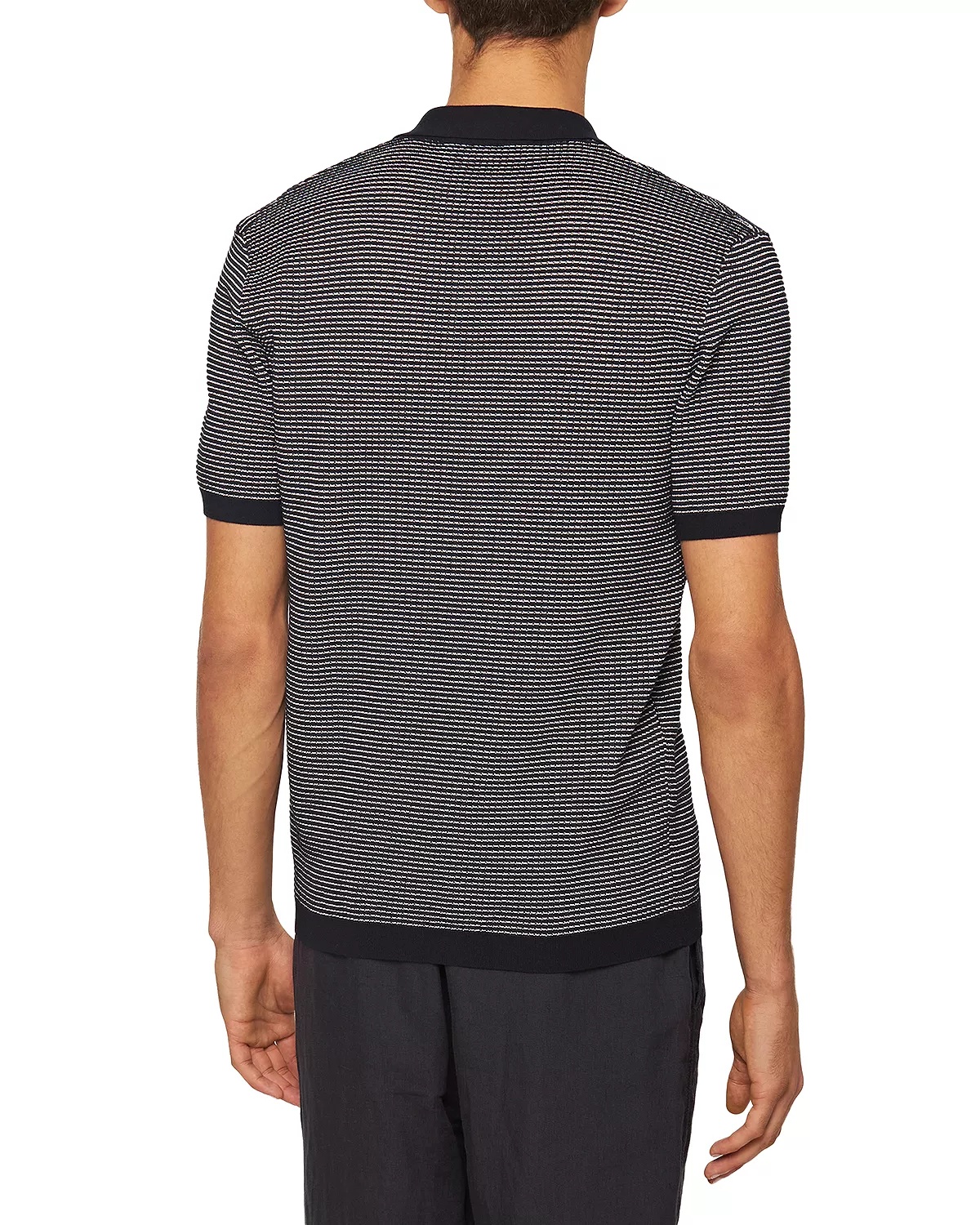 Roddy Two Tone Waffle Knit Mesh Classic Fit Polo Shirt - 2