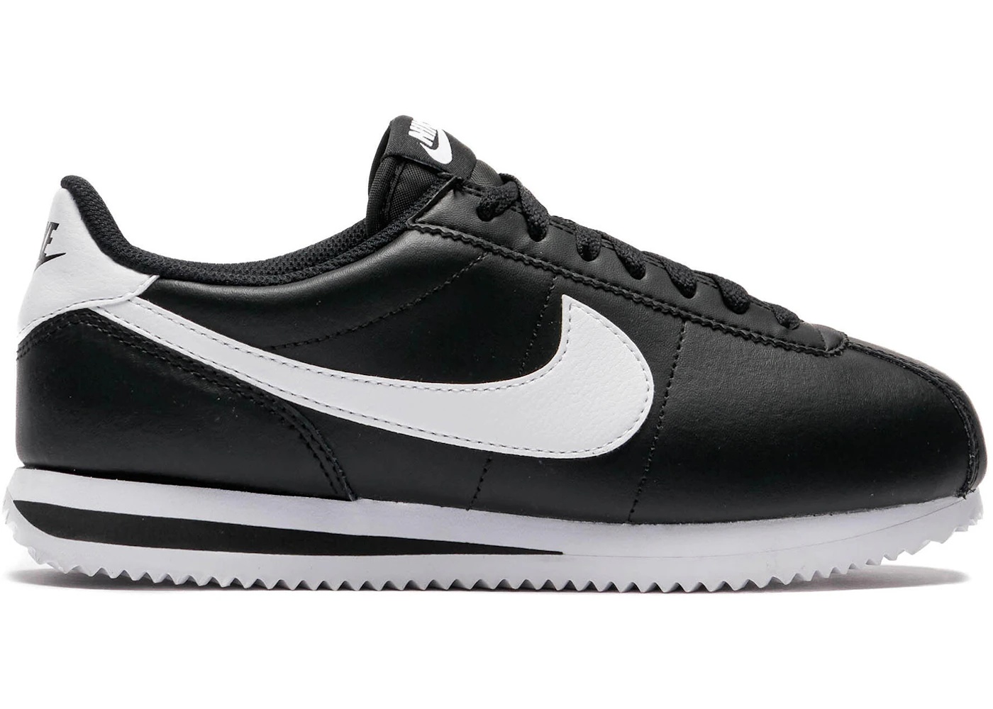 Nike Cortez Leather Black White (Women's) - 1