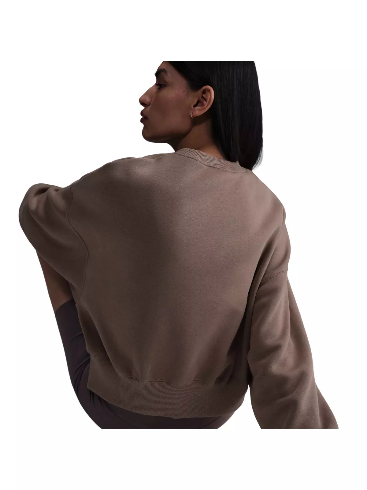Women's Sportswear Phoenix Fleece Over-Oversized Crewneck Sweatshirt - Brown - 2