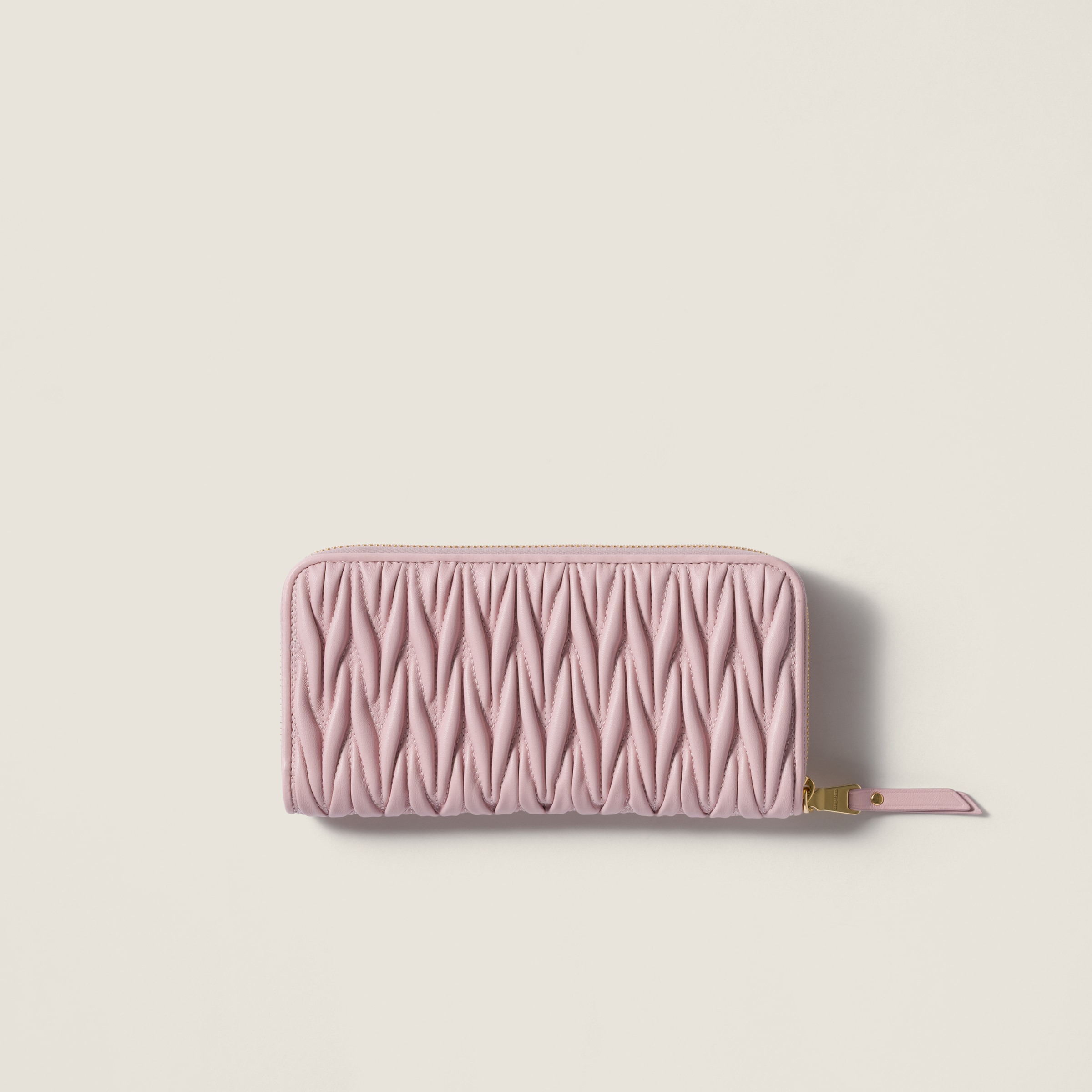 Large matelassé nappa leather wallet - 3