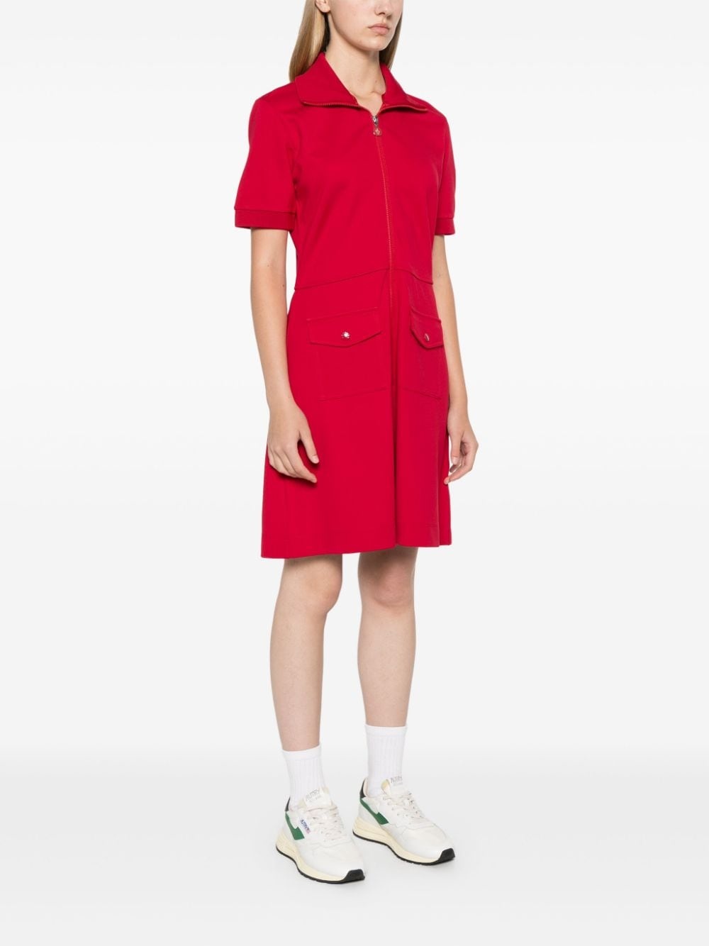 logo-appliqué mini dress - 3