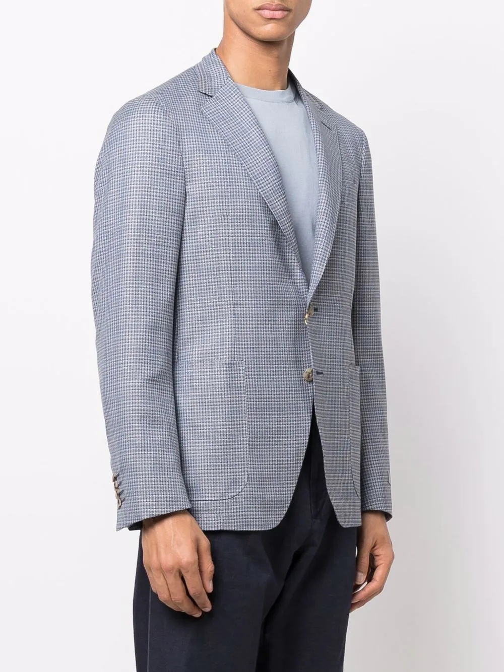 single-breasted fitted blazer - 3