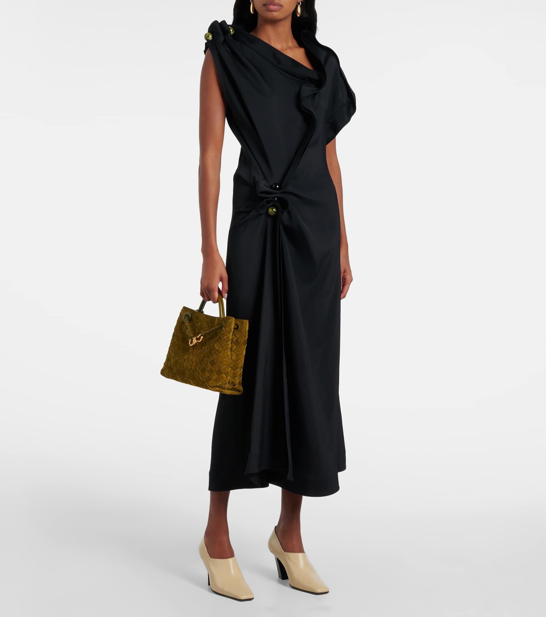 Gathered midi dress - 2