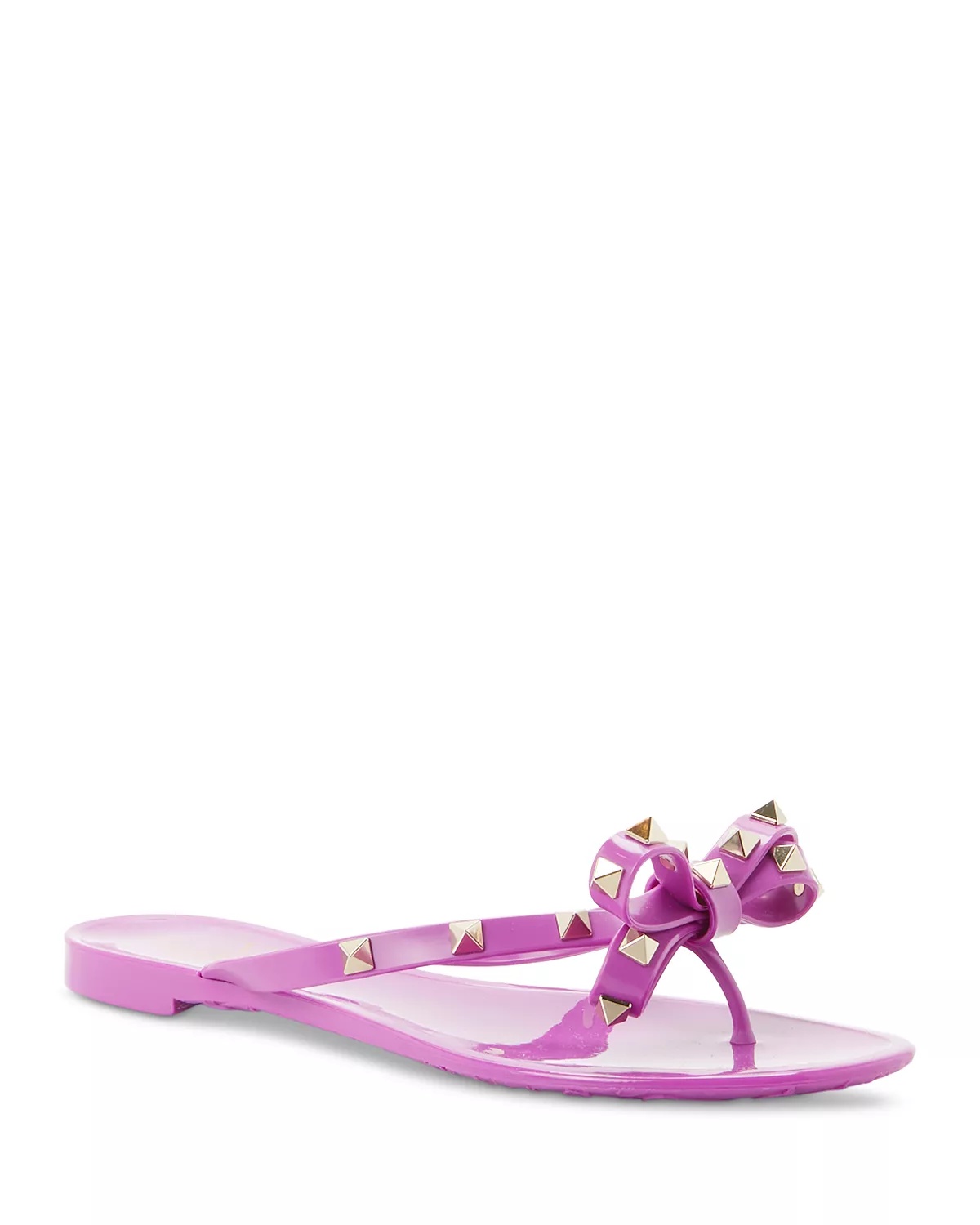 Women's Pyramid Studded Bow Thong Sandals - 1