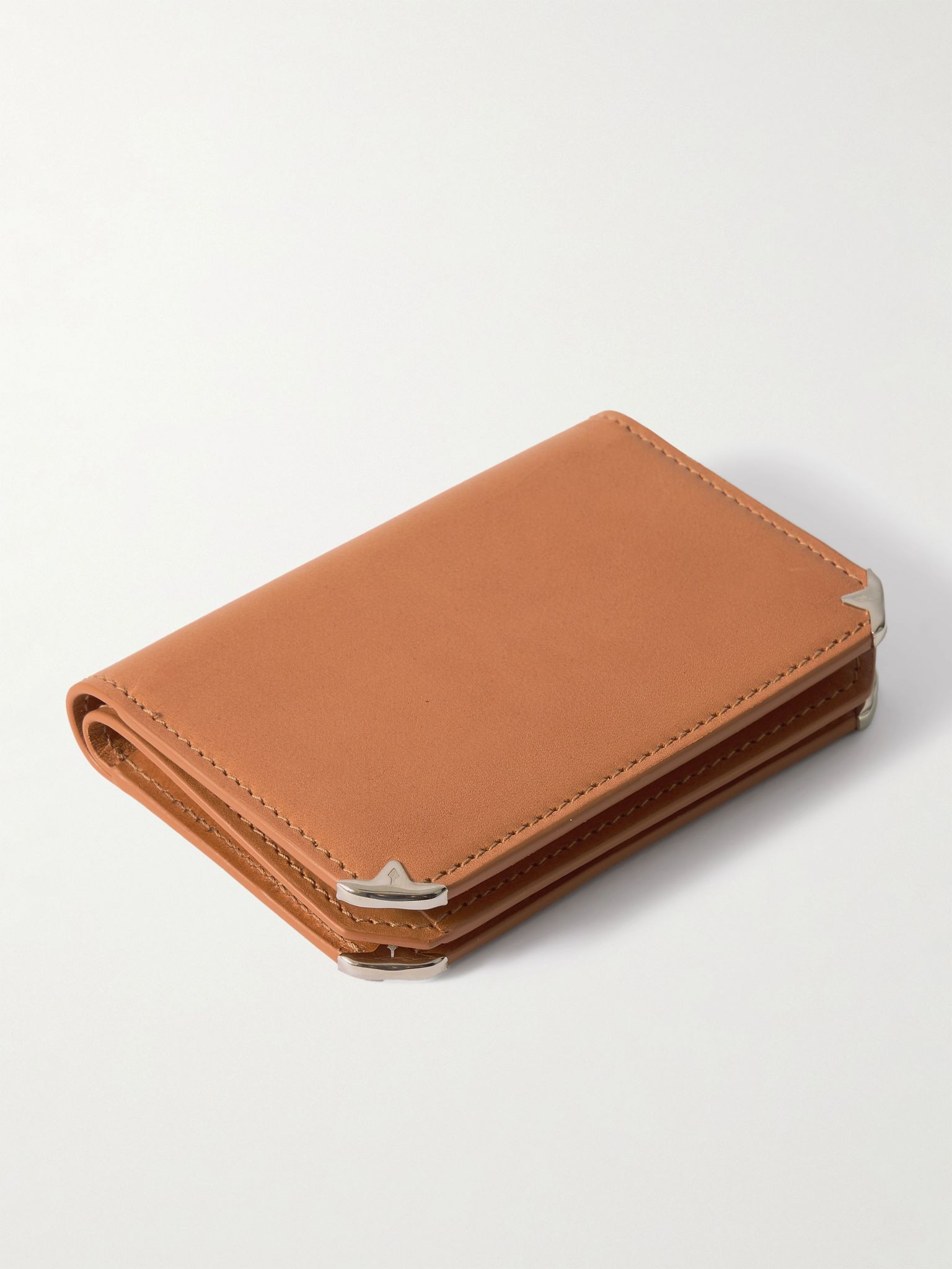 Elston Leather Trifold Wallet Tan - 2