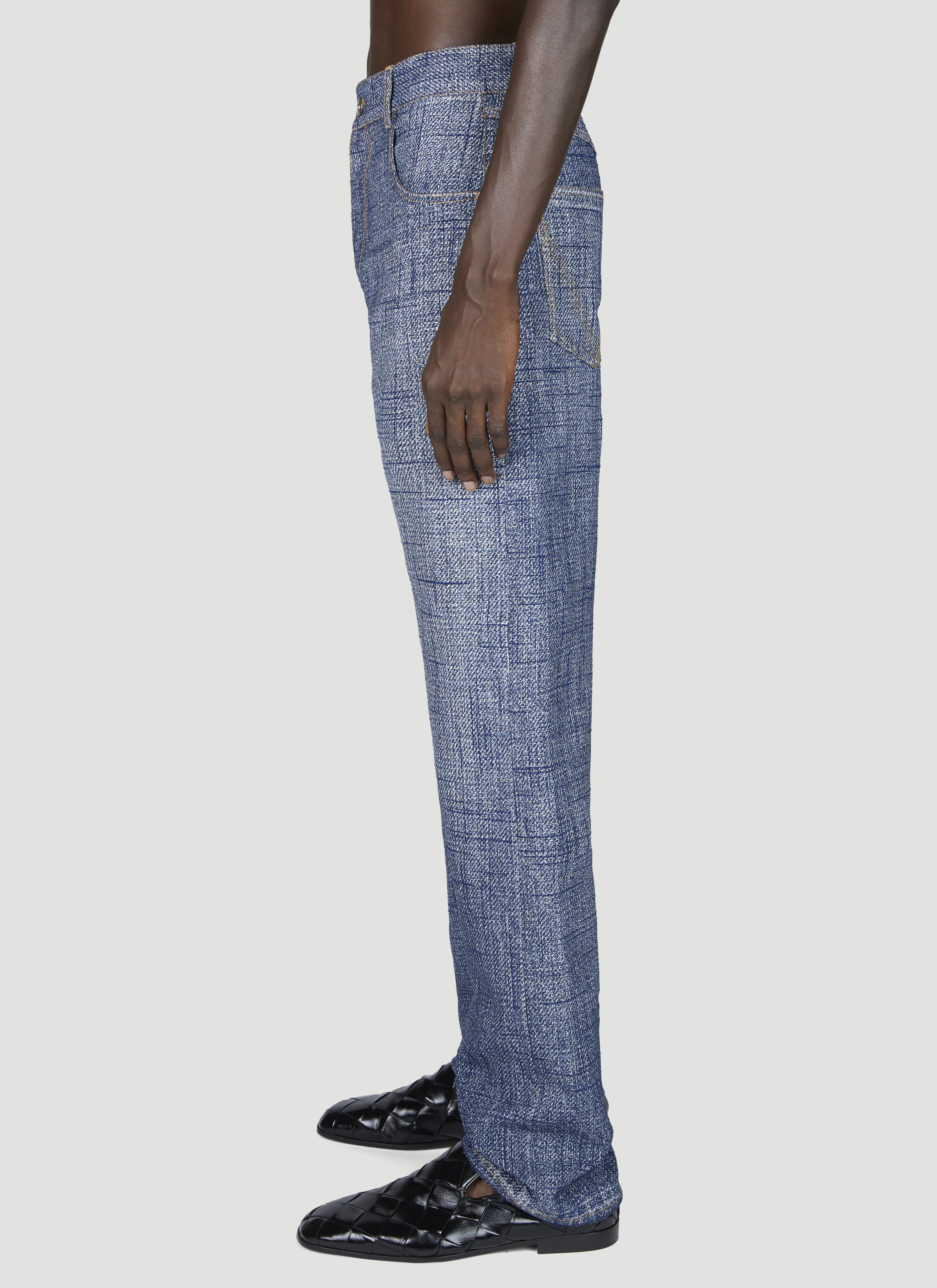BOTTEGA VENETA テクスチャテニムトラウサ 735547V3P50 4205 BOTTEGA VENETA テクスチャテニムトラウサ 735547V3P50 4205
