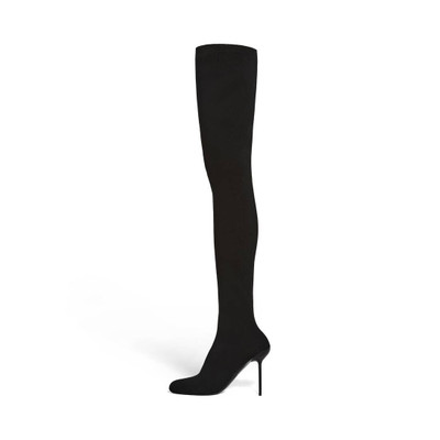 BALENCIAGA Women's Anatomic 110mm Over-the-knee Boot in Black outlook