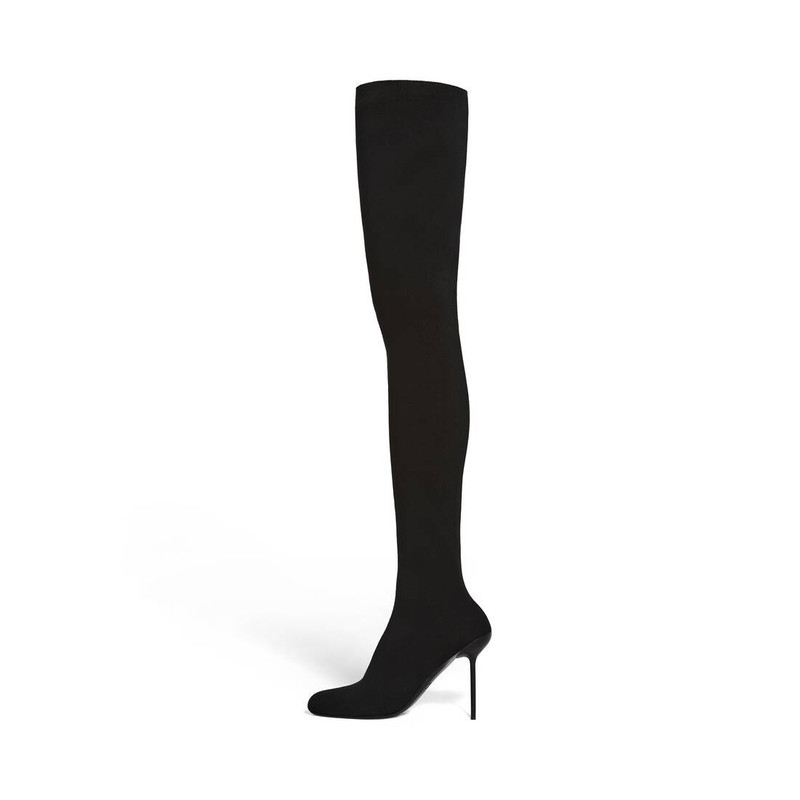 BALENCIAGA Women's Anatomic 110mm Over-the-knee Boot in Black outlook