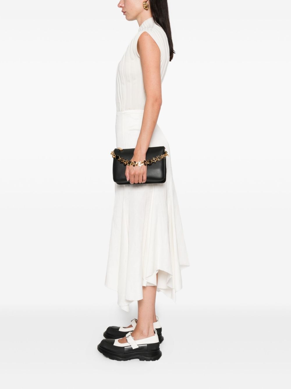 chain-embellished tote bag - 2
