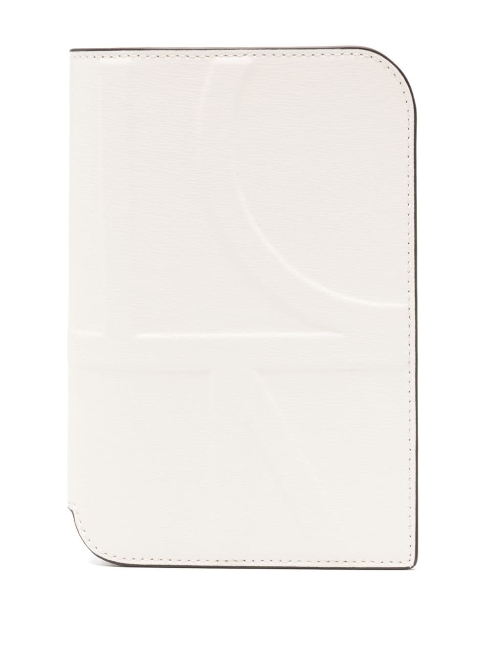 embossed-monogram passport holder - 1