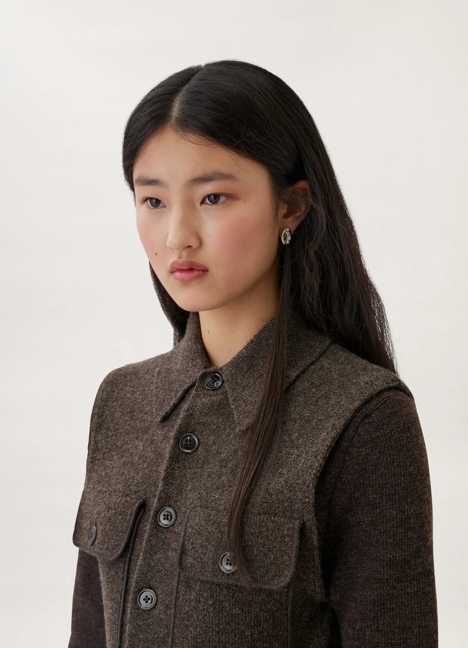 SLEEVELESS FITTED CARDIGAN - 4