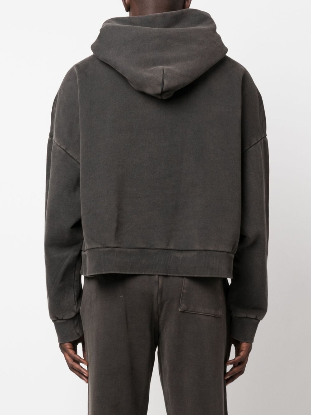 washed drop-shoulder hoodie - 5