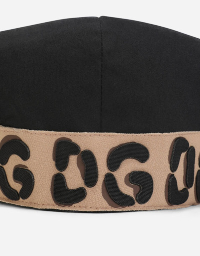 Dolce & Gabbana Stretch cotton flat cap with DG patch outlook