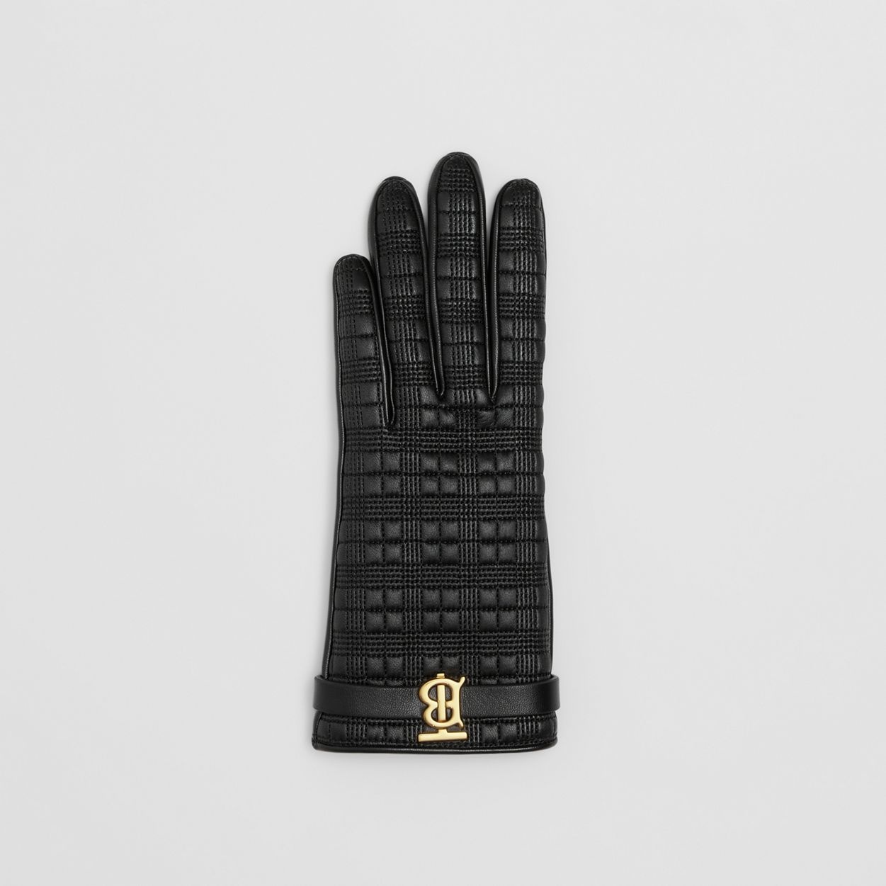 Cashmere-lined Quilted Lambskin Gloves - 3