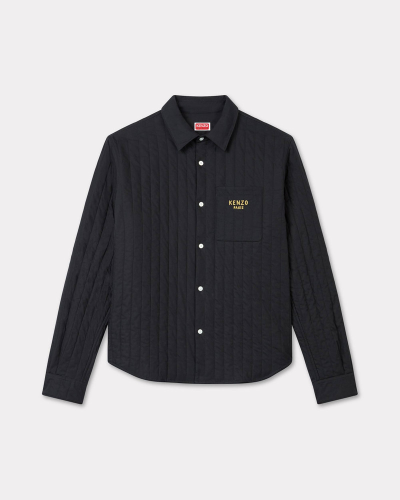 'Lunar New Year' genderless quilted padded overshirt in cotton poplin 1