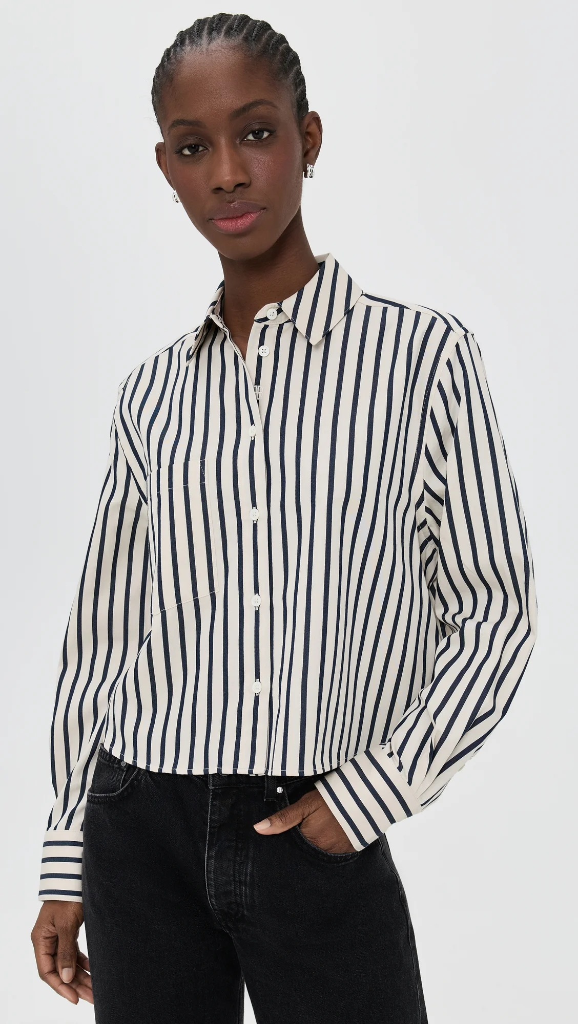 Essie Cropped Shirt - 1