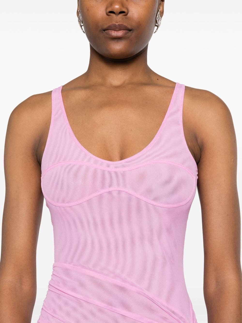 Ruched Mesh gown - 5