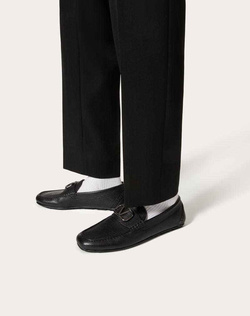 Valentino VLOGO SIGNATURE GRAINY CALFSKIN DRIVING SHOE outlook
