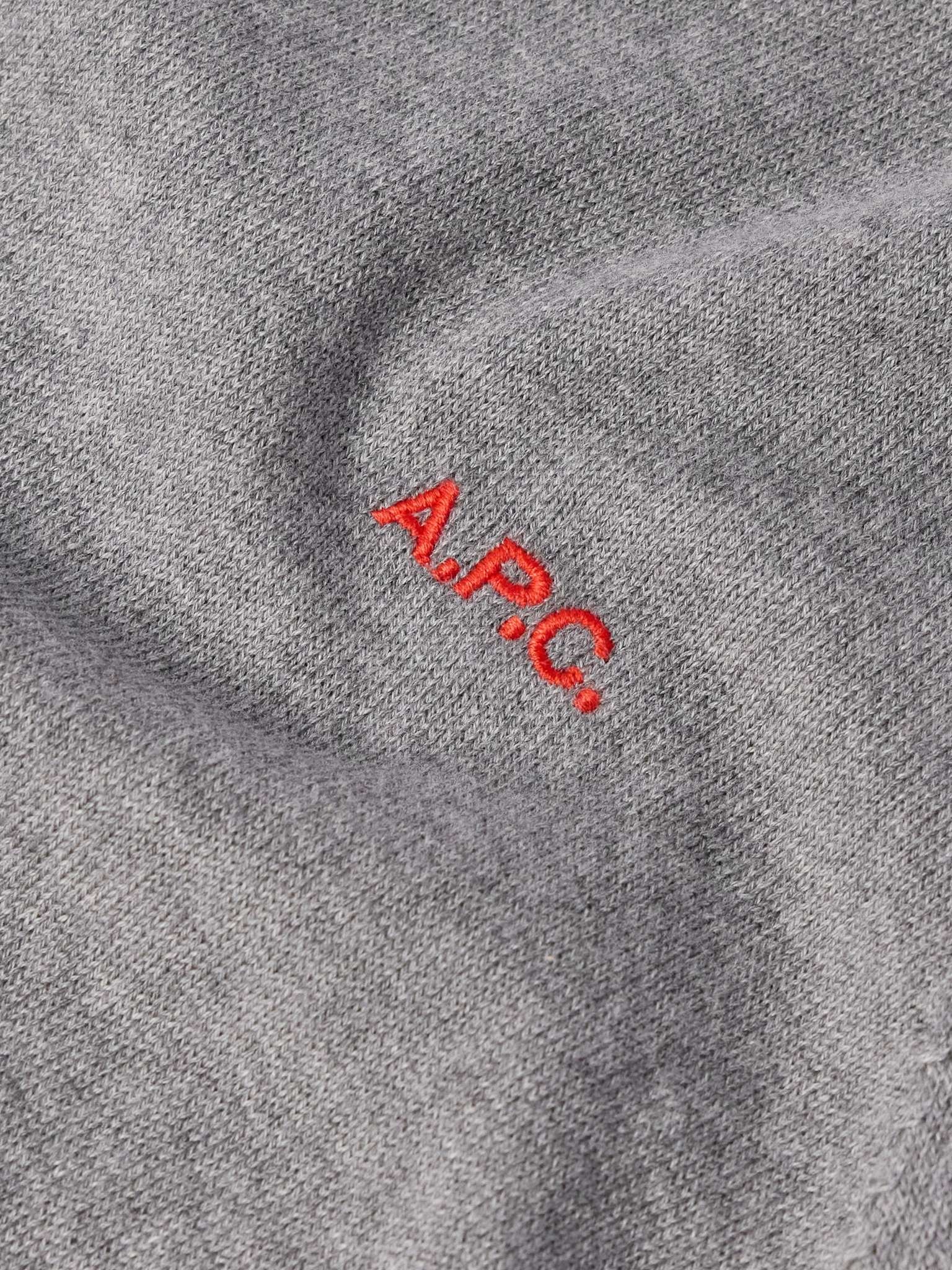 Amir Slim-Fit Logo-Embroidered Cotton Sweater - 4
