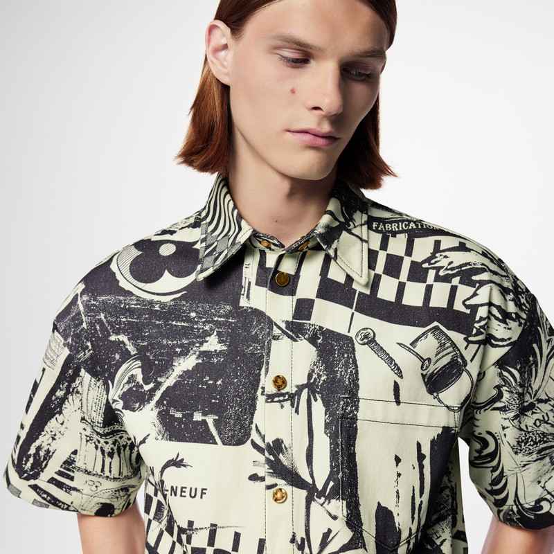 Short-Sleeved Denim Shirt 4