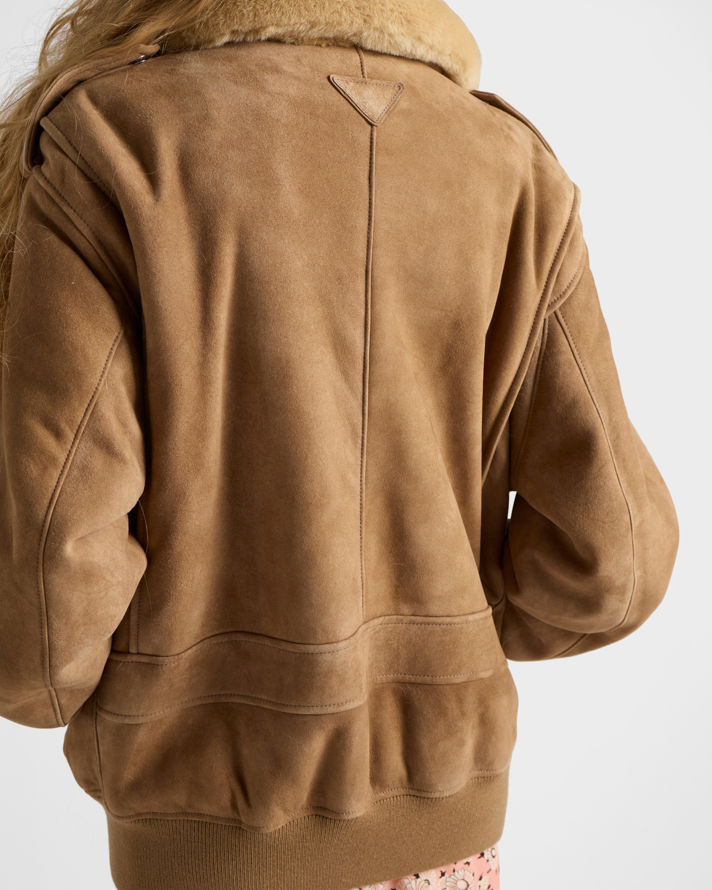 Shearling bomber jacket - 6