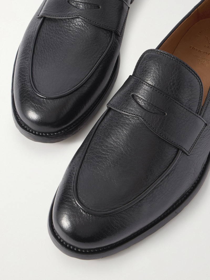 Opera 001 Deerskin Penny Loafers Black 5