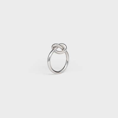 CELINE Knot Ring in Brass with Rhodium finish outlook