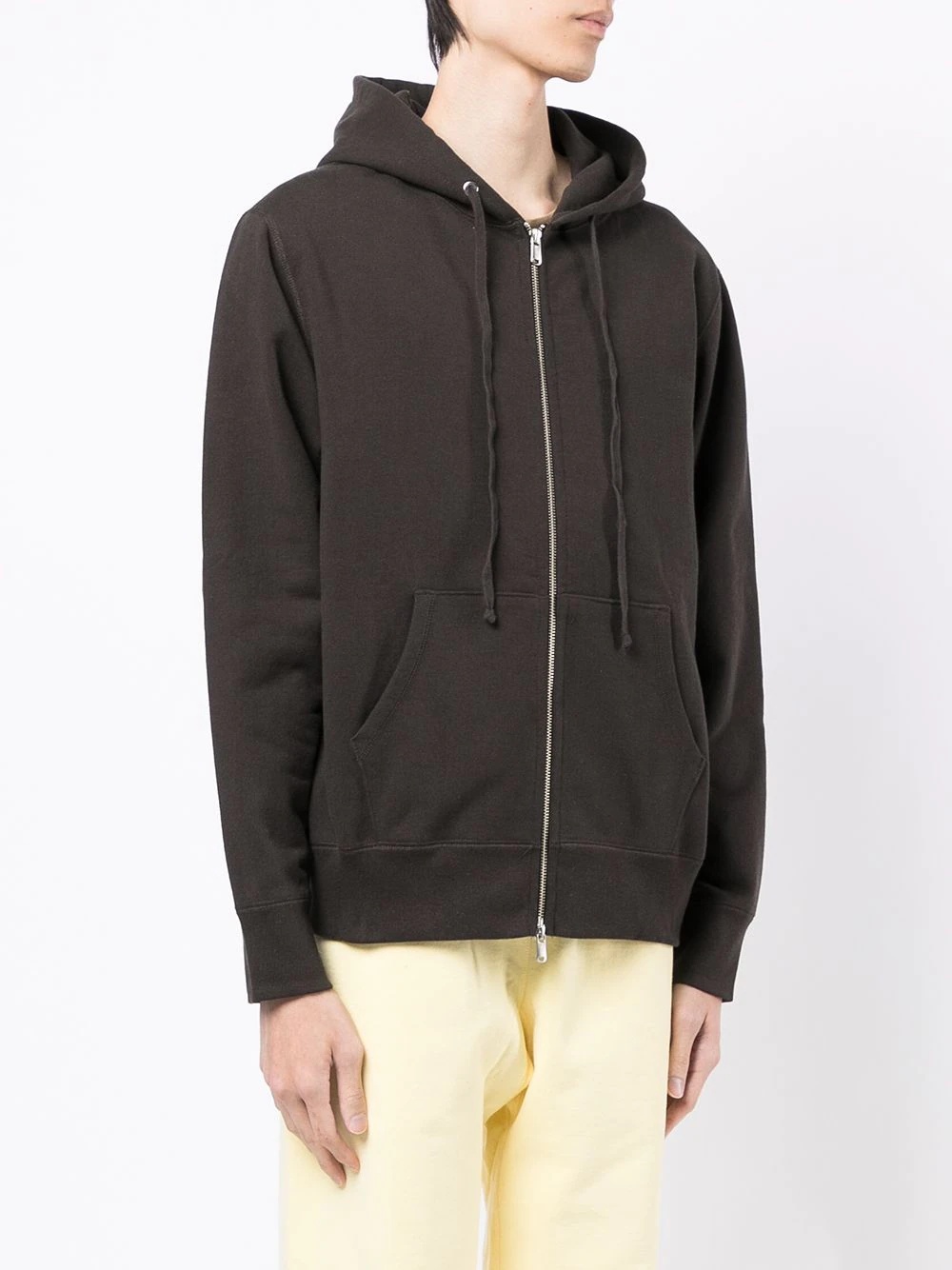 zip-up cotton hoodie - 4