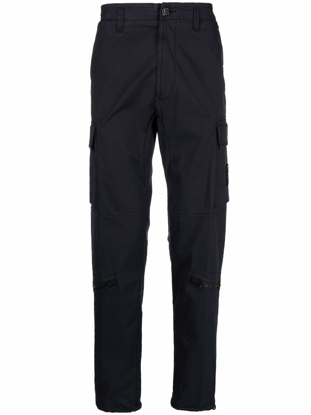 logo patch cargo trousers - 1