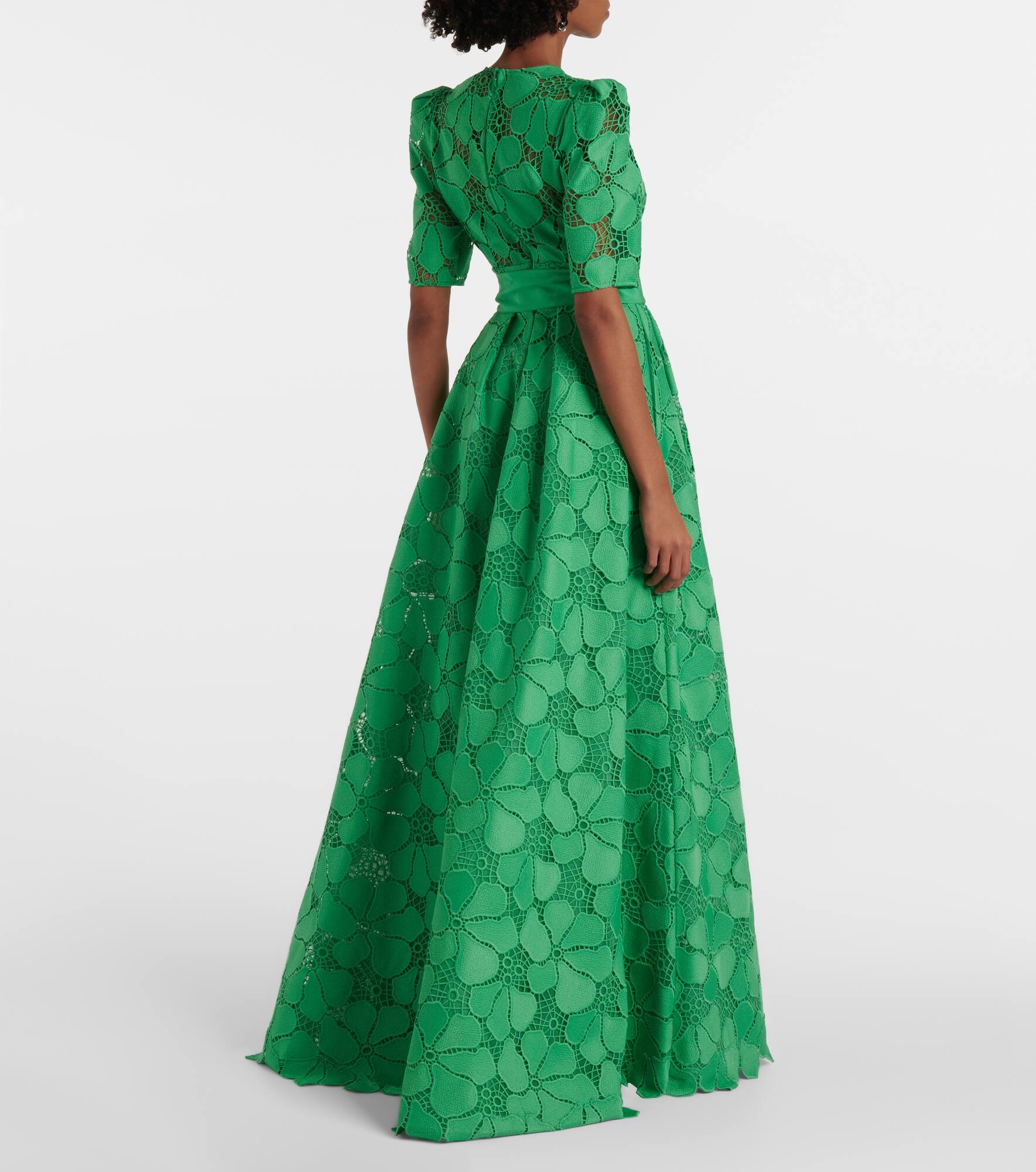 Macramé belted gown - 3