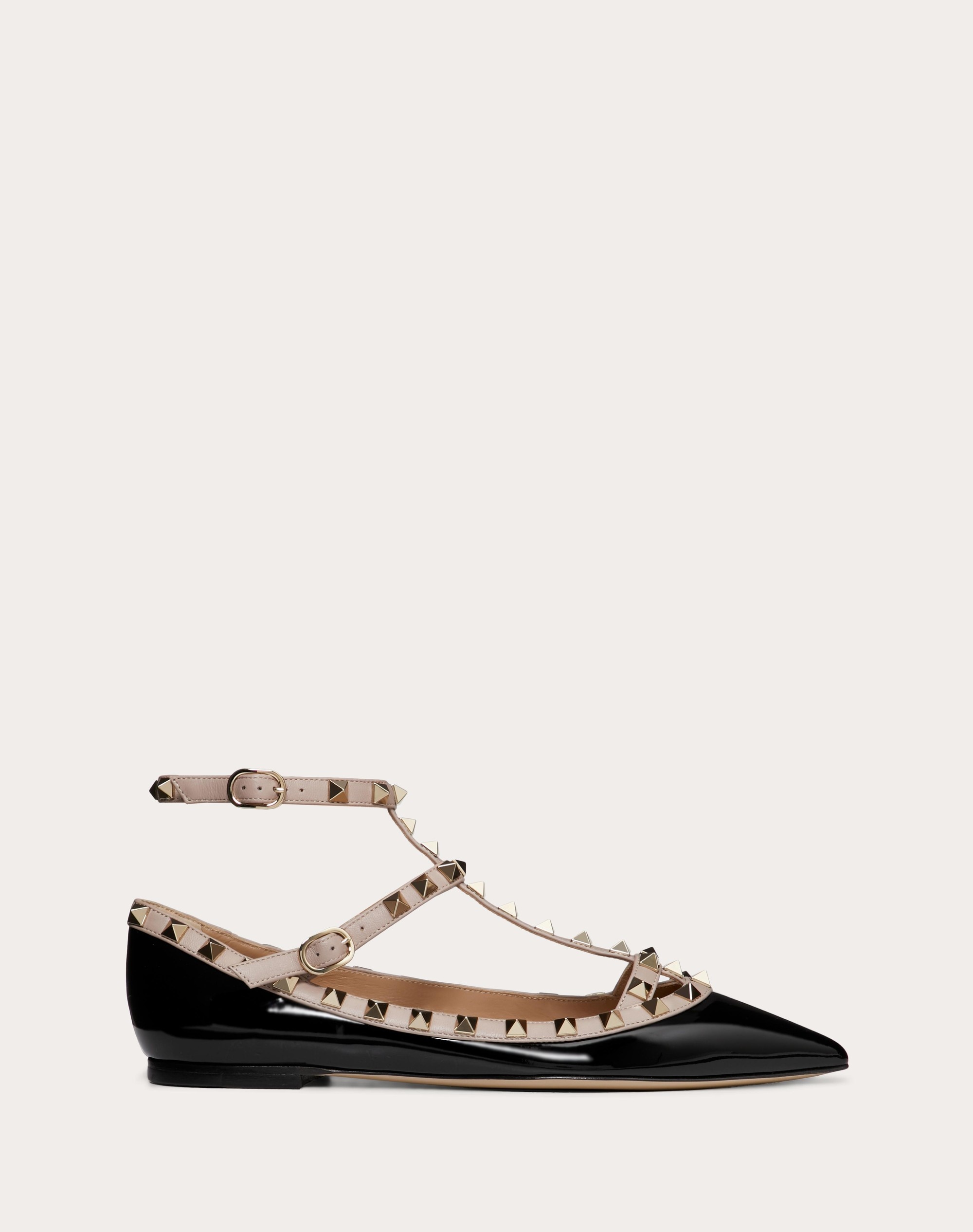 PATENT ROCKSTUD CAGED BALLET FLAT - 1