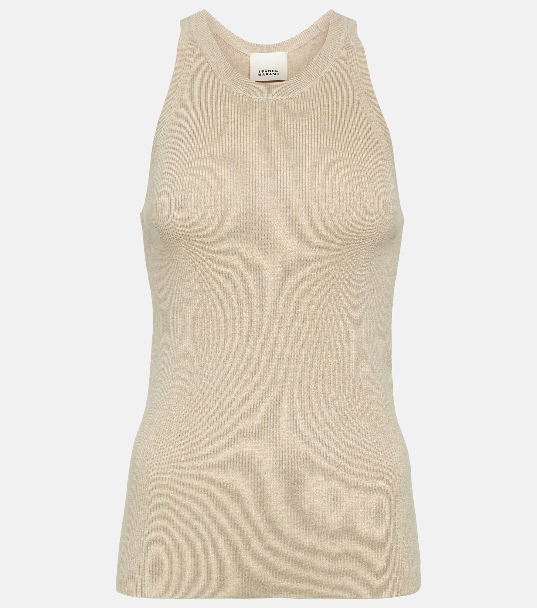 Merry ribbed-knit tank top - 1