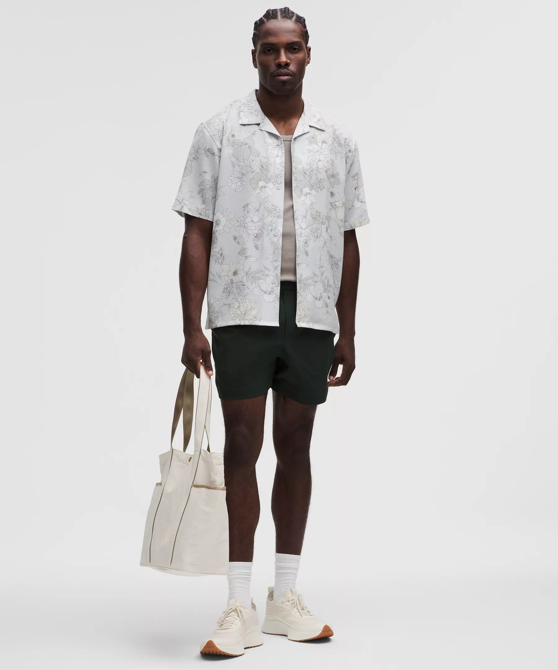 Lightweight Camp Collar Button-Up Shirt - 2