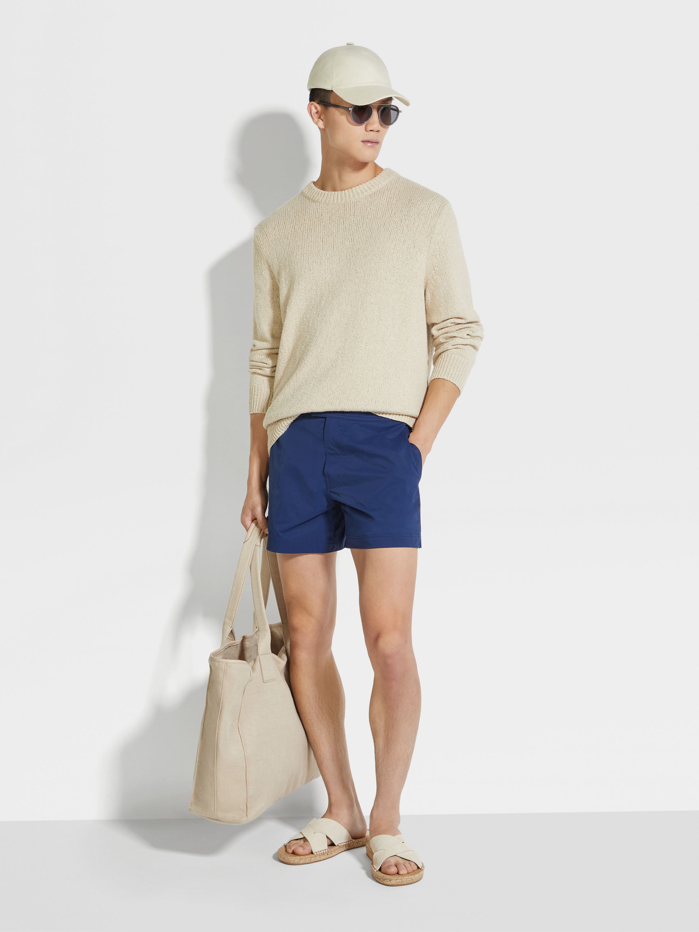 ZEGNA 232 ROAD BRAND MARK SWIM TRUNKS - 4