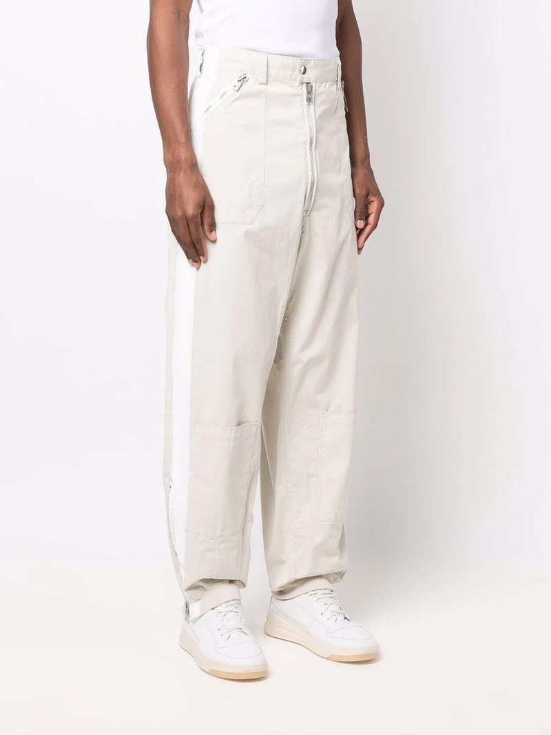 side stripe-detail straight-leg trousers 3
