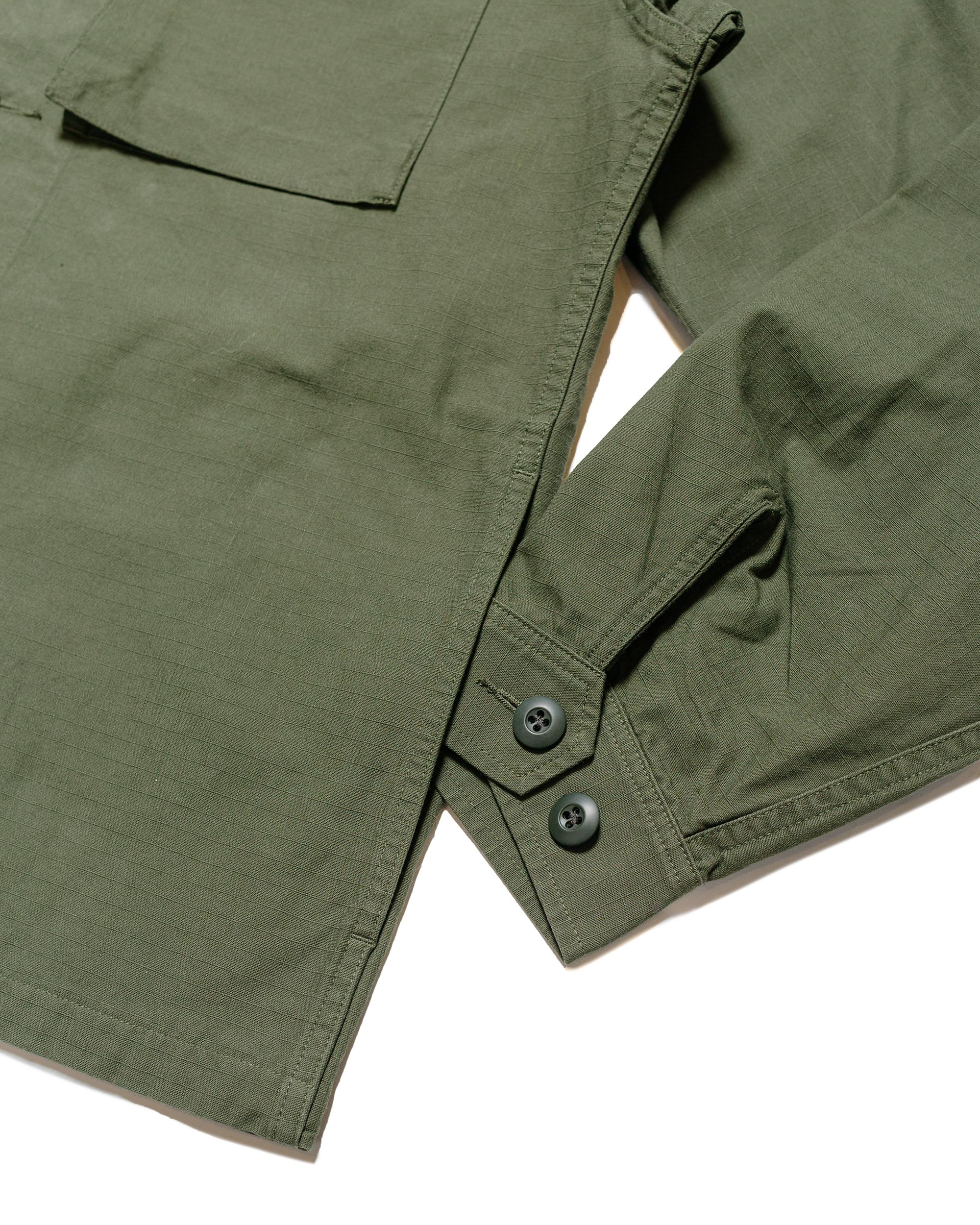 Lost & Found MIL SHT-JAC Cotton Ripstop Olive - 8