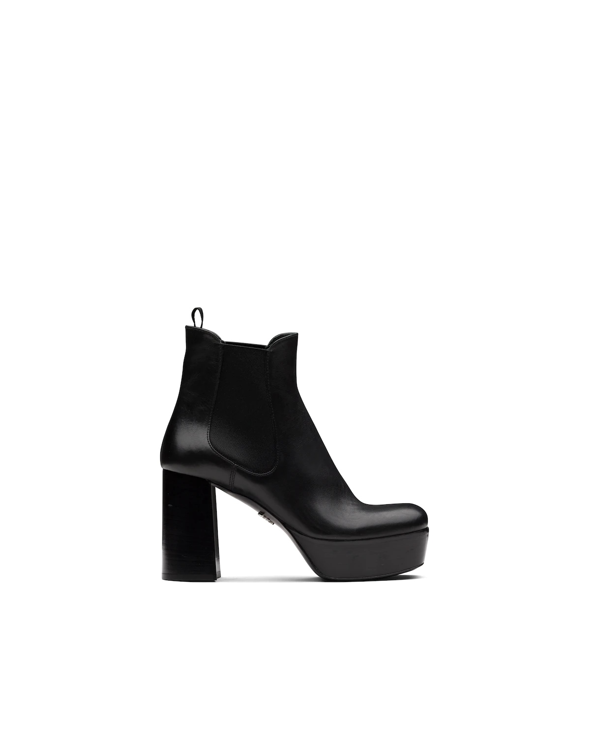 Leather platform booties - 2