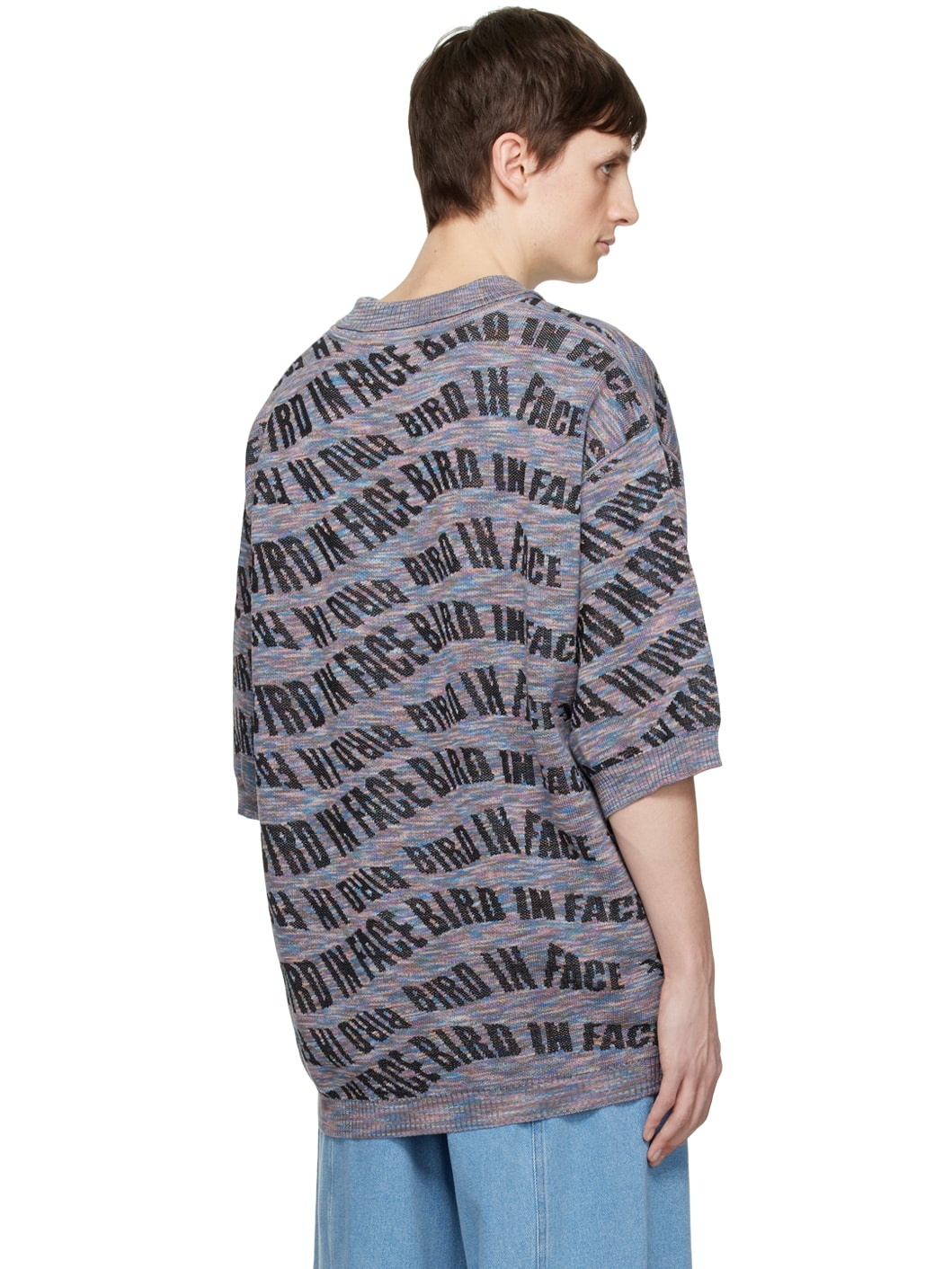 Purple 'Bird In Face' Polo - 3