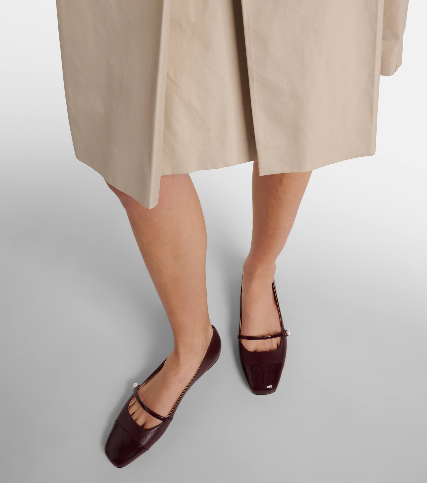 Elisa leather Mary Jane flats - 4