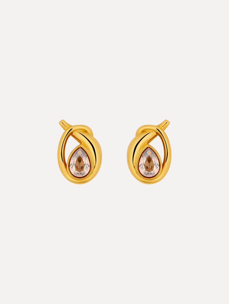 LOOPED TEARDROP EARRINGS 1