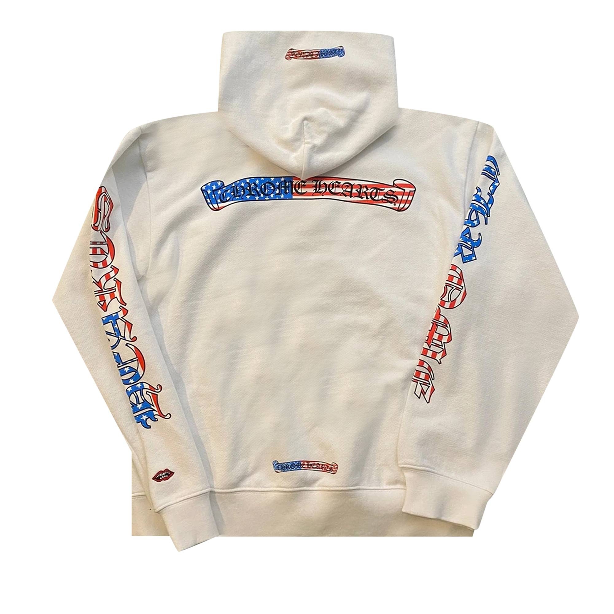 Chrome Hearts x Matty Boy 4th Of July Hoodie 'White' - 2